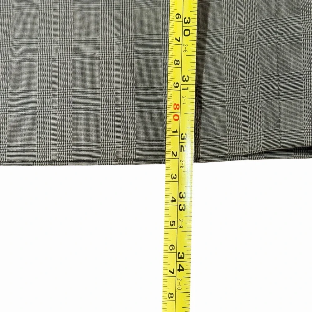 NWT Banana Republic Classic Fit Dress Pants Gray‎ Windowpane Plaid Men's 38/32